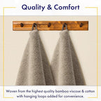 Ultra Soft & Plush Viscose from Bamboo Bath Sheets - 700 GSM Pack of 2 - Extra Large 70x35 in - Super Absorbent & Quick Drying (Taupe)
