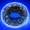 300LED Christmas Lights Indoor Outdoor Use Green Wire, 8 Lighting Modes 100FT Christmas Tree Lights with Timer & Memory, IP44 Waterproof for Tree Xmas Patio Yard Fence Balcony Garden Decor Blue