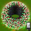 240FT Christmas Lights Outdoor, 750 LED Christmas Tree Decoration Lights with 12 Modes & Timer Memory, Dimmable Plug In Waterproof LED Xmas Light for Yard Trees Wedding Party Holiday Red & Green