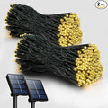 2 Pack Solar String Lights for Outside, 72FT 200 LED Solar Christmas Lights Outdoor with 8 Lighting Modes, IP65 Waterproof Solar String Lights Outdoor for Garden Party Tree Decor,Warm White