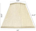 GO&SO Gold Bell Lamp Shades Set of 1 Fabric Lampshade, 6.5"Top x 13"Bottom x 11.2"Slant Height x 10.5''Vertical Height,(Spider) Modern Lamp Shade For Table & Floor Lamp Shade Replacement,Easy Assembly