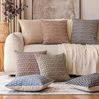 Foindtower Set of 2 Decorative Vintage Floral Print Throw Pillow Covers Neutral Modern Farmhouse Cushion Covers Boho Home Decor for Sofa Couch Chair Bedroom Living Room,18×18 Inch,Rustic Gray