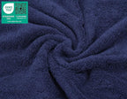American Soft Linen Luxury Washcloths for Bathroom, 600 GSM 100% Cotton 4 Piece Turkish Wash Cloth Set, 13x13 in Soft Rags for Body and Face, Navy Blue Washcloths