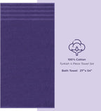 American Soft Linen Luxury 4 Piece Bath Towel Set, 600 GSM 100% Cotton Turkish Bath Towels for Bathroom, 27x54 in Extra Large Bathroom Shower Towels, Purple
