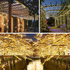 2 Pack 100 LED Connectable String Lights Indoor Outdoor, 33FT Clear Wire Christmas Lights for Bedroom, 13 Modes Twinkle Fairy String Light for Xmas Tree Wedding Party Bedroom Garden Decor (Warm White)
