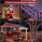 470ft Outdoor Christmas Lights, 1500 LED Super Long String Lights 12 Modes & Timer Memory, Dimmable Outsite Waterproof Light Strings for Xmas Tree Garden Wedding Party Holiday Decorations Multicolor