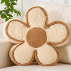 Flower Shaped Decorative Daisy Pillow - Soft Seat Cushion, 19.6"