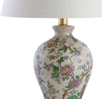 JONATHAN Y JYL3009A Grace 24" Floral LED Table Lamp Classic Cottage Bedside Desk Nightstand Lamp for Bedroom Living Room Office College Bookcase LED Bulb Included, Multicolor