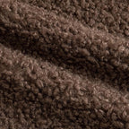Pack of 2 Curly Teddy Wool Faux Fur Throw Pillow Covers Fuzzy Accent Soft Sherpa Pillowcases Sheepskin Fleece Decorative Cushion Case for Sofa Couch Living Room 16x16 Inch Chocolate