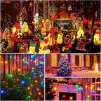 [6 Pack] Solar String Lights Multicolored, 236 FT 600 LED Solar Twinkle Light Outdoor with 8 Modes & Memory Function, Waterproof Chrismas Lights for Xmas Tree Party Decorations