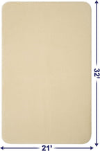 American Soft Linen 21x32 Fluffy Foamed Slip Reducer Bath Rug, Machine Washable Area Bath Mat Rugs for Bathroom, Beige