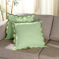 Folkulture Throw Pillow Cover | Set of 2 (20 x 20) | Decorative or Cute Outdoor Pillow, Sage Green Throw Pillows | Green Decor for Couch Pillows for Living Room