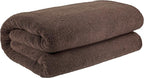 Cotton Paradise 100% Cotton 40x80 Oversized Bath Sheet, Extra Large Turkish Bath Towels for Bathroom, Brown Bathsheet