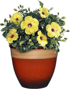 Classic Home and Garden Premiere Collection Planter, Abigail 15", Lava Red