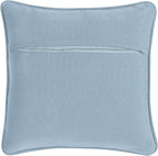 Boho Living Jada Decorative Throw, (1) 20" x 20" Pillow Cover with Insert, Light Blue
