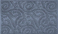 WaterHog Indoor/Outdoor Door Mat, 3' x 5', Made in USA, Durable & Skid-Resistant Front Door Rug, Decorative, Water-Trapping & Heavy-Duty Entryway Floor Mat For Your Home, Boxwood Collection, Bluestone