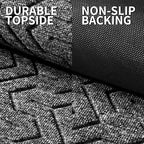 Yimobra Front Door Mat Outside Entrance 29.5x17, Waterproof Heavy Duty Outdoor Mats for Front Door, Non Slip Rubber Entry Mat for Garage Patio Indoor, Mix Grey