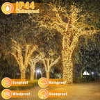 165FT 500 LED Christmas Lights, Plug in Christmas String Lights with Waterproof, 8 Modes Twinkle Fairy Lights for Xmas Garden Tree Holiday Decorations, Warm White