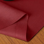 D'Moksha Homes Linen Red Table Runner 36 Inches - 100% Pure Linen Small Table Runner 14 x 36 Inch for Dresser, Coffee Tables, Fall, Autumn and Halloween-Machine Washable