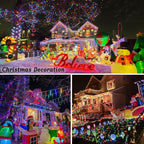 KNONEW 197FT 500 LED Christmas Lights Outdoor String Lights 8 Modes & Memory Fairy Light Plug in Waterproof LED String Lights for Xmas Yard Tree Wedding Party Holiday Decorations (Multicolor)