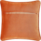 Boho Living Jada Premium Woven Design, Living Room Décor, Decorative Throw, (1) 18" x 18" Pillow Cover with Insert, Harvest Orange