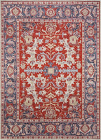 Keen Home Design 8x10 Rug - Machine Washable Area Rug with Non-Slip Backing, Ideal for Living Room, Dining Room, Bedroom - Vintage, Easy Clean, Durable, Low Pile Rug - (8' x 10')
