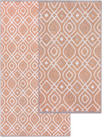Modern Threads Oxford 6-Piece 100% Cotton Towel Set – Yarn Dyed Jacquard & Solid – Includes 2 Bath Towels, 2 Hand Towels, 2 Washcloths – Absorbent, Quick Dry, Soft & Durable – Orange