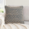Boho Living Jada Decorative Throw, Includes Accent, Premium Woven Design, Living Room Décor, (1) 20" x 20" Pillow Cover with Insert, Indigo