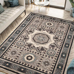 Keen Home Design 10x14 Rug - Machine Washable Area Rug with Non-Slip Backing, Ideal for Living Room, Dining Room, Bedroom - Vintage, Easy Clean, Durable, Low Pile Rug - (9'7" x 14')