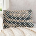Boho Living Jada Decorative Throw, Includes Accent, Premium Woven Design, Living Room Décor, (1) 12" x 20" Pillow Cover with Insert, Indigo