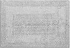 Bathroom Rugs Set 2 Piece Light Grey Cotton Tufted Reversible Washable Bath Mats for Bathroom Floor| Quick Dry Bathroom Mat for Tub Spa Shower Toilet| Entry Way Door Mats|21x32 & 17x24 Inches