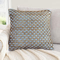Boho Living Jada Decorative Throw, (1) 18" x 18" Pillow Cover with Insert, Light Blue
