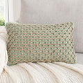 Boho Living Jada Premium Woven Design, Decorative Throw, Living Room Décor, (1) 12" x 20" Pillow Cover, Sage Green