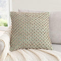 Boho Living Jada Premium Woven Design, Living Room Décor, Decorative Throw, (1) 18" x 18" Pillow Cover with Insert, Sage Green