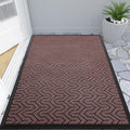 Yimobra Large Door Mat Outside Entrance 47x32, Waterproof Heavy Duty Outdoor Mats for Front Door, Non Slip Rubber Entry Mat for Garage Patio Indoor, Easy Clean, Wine Red