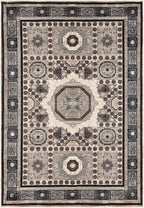 Keen Home Design 10x14 Rug - Machine Washable Area Rug with Non-Slip Backing, Ideal for Living Room, Dining Room, Bedroom - Vintage, Easy Clean, Durable, Low Pile Rug - (9'7" x 14')