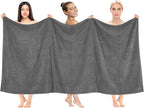 Cotton Paradise 100% Cotton 40x80 Oversized Bath Sheet, Extra Large Turkish Bath Towels for Bathroom, Dark Gray Bathsheet