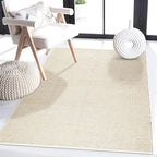 Bedding Craft Jute Cotton Matty Area Rug for Living Room 36x60 Inch - Natural - Machine Washable 3x5 Feet Rugs - 70% Jute and 30% Cotton