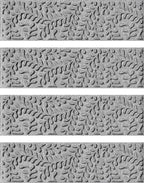 Bungalow Flooring Waterhog Stair Treads (Set of 4) – 8 1/2 x 30 Inches, Durable,Water-Trapping, Indoor/Outdoor Floor Covering, Boxwood Collection – Made in USA, Medium Grey