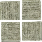 SKL Home CloudSoft Cotton Luxury 4-Piece Washcloth Set, Sage