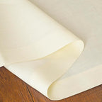 D'Moksha Homes Linen Cream Table Runner 120 Inches Long - 100% Pure Linen Dining Table Runner 14 x 120 Inch for Fall, Autumn and Halloween - Machine Washable