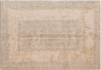 Bathroom Rugs Set 2 Piece Linen Beige Cotton Tufted Reversible Washable Bath Mats for Bathroom Floor| Quick Dry Bathroom Mat for Tub Spa Shower Toilet| Entry Way Door Mats|21x32 & 17x24 Inches