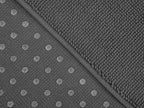 Cotton Paradise 100% Cotton Non Slip Bath Mats for Bathroom, 20x34 inch Soft Absorbent Quick Dry Machine Washable Floor Bath Mat, Dark Gray