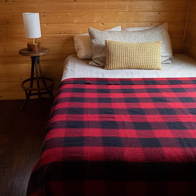 Arcturus Military Wool Blanket - Warm, Thick, Washable - Great for Outdoors, Camping, Stadium Blanket, Picnics, Travel - Car & Bushcraft Survival Kits