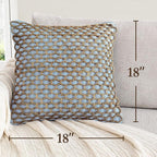 Boho Living 18x18 Light Blue Throw Pillow Covers Pillow Insert not Included - Boho Pillow Covers Only, Pack of 2